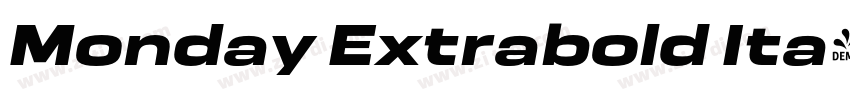 Monday Extrabold Ita字体转换
